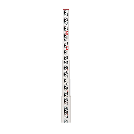 SITEPRO SCR 16Ft Fiberglass Leveling Rod (CR) - 8ths 11-SCR16-C